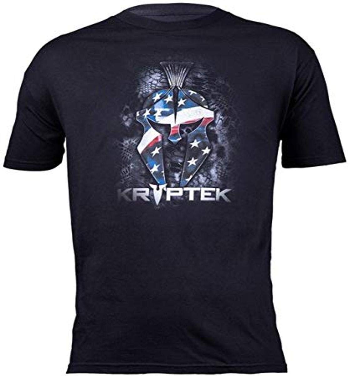 Kryptek Men's Tactical Helmet Stars T-Shirt - Lightweight, Moisture-Wicking Performance Tee for Outdoor, Hunting & Military Enthusiasts