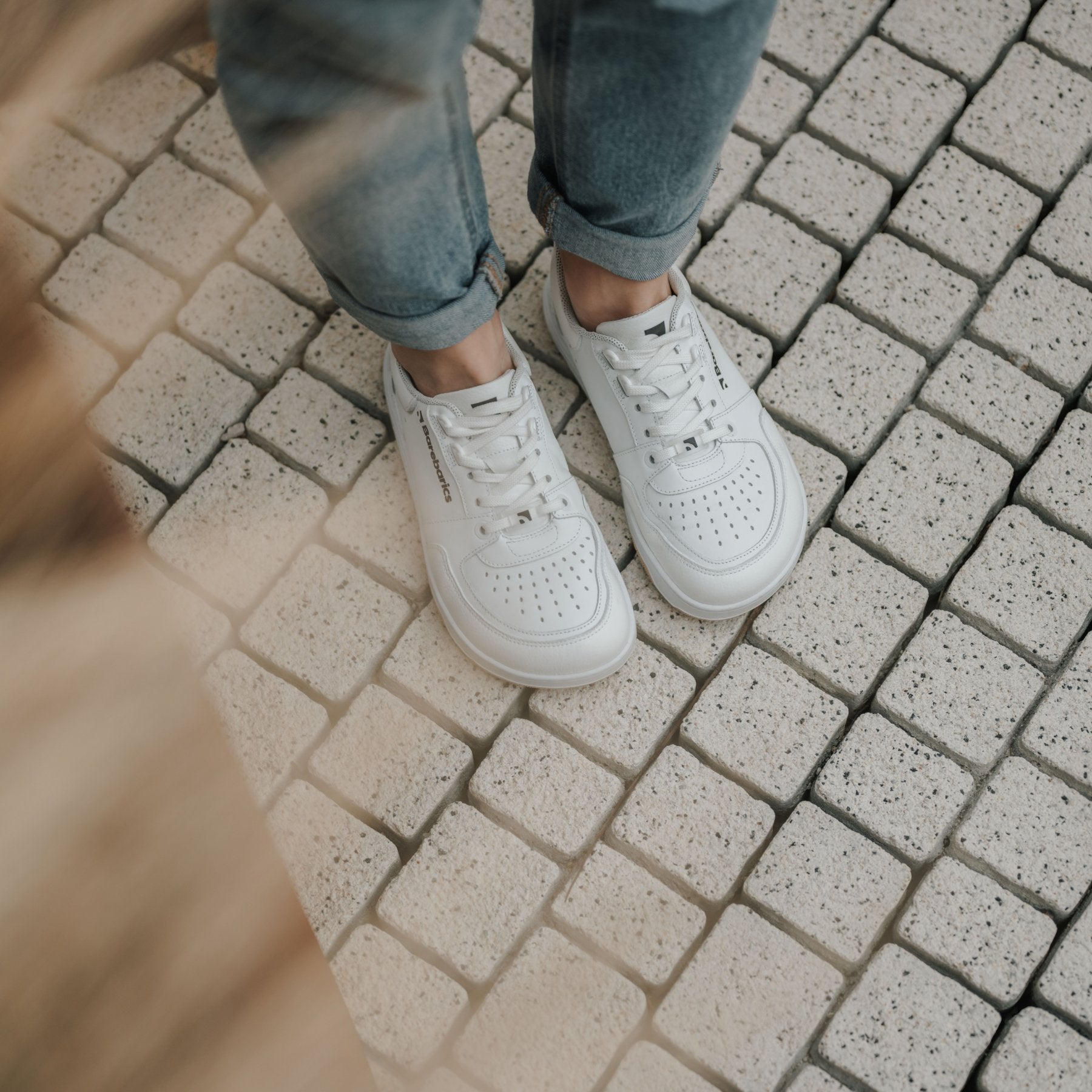 Barefoot Sneakers Barebarics Wave - All White Unisex Minimalist Shoes for Running, Walking & Gym Workouts