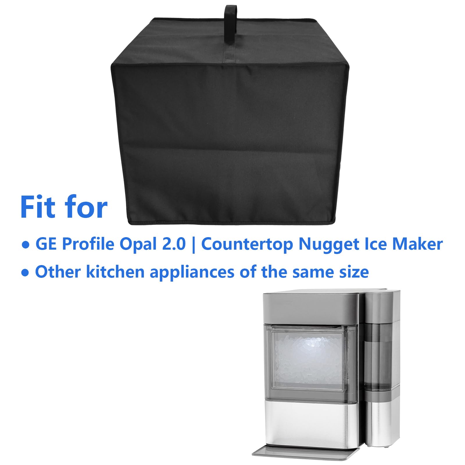 **Waterproof & Dustproof Ice Maker Cover for GE Profile Opal 2.0 Nugget Ice Maker - 600D Nylon, Heat/Scratch/UV Resistant - Perfect for Countertop Protection in Kitchens, Offices & Outdoor Use**