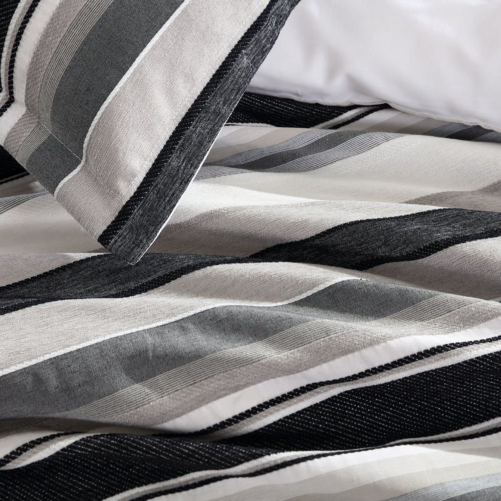 Premium Colby Steel Quilt Cover Set - King Size Bedding with Soft Microfiber - Perfect for Master Bedroom & Guest Room Decor