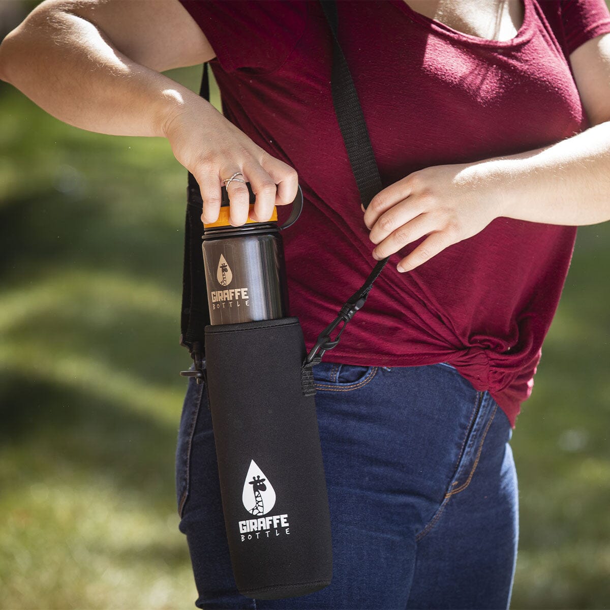 Best Insulated Bottle Carrier with Adjustable Strap - Perfect for Hiking, Gym & Travel | Keep Drinks Cold or Hot