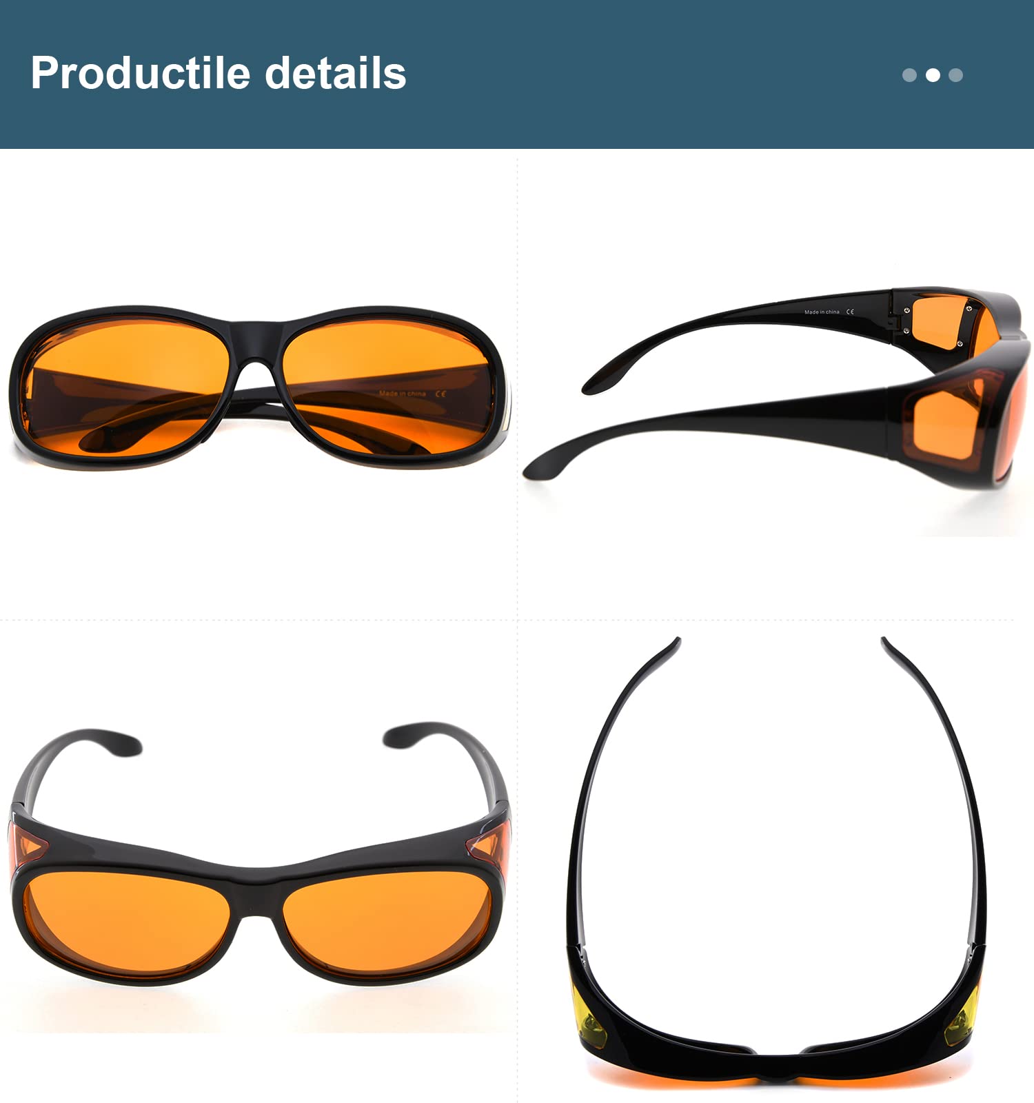 BLUELESS Blue Light Blocking Glasses for Computer & Sleep - Orange Tinted Anti Eyestrain Glasses for Men & Women - Perfect for Office Work, Gaming & Nighttime Use