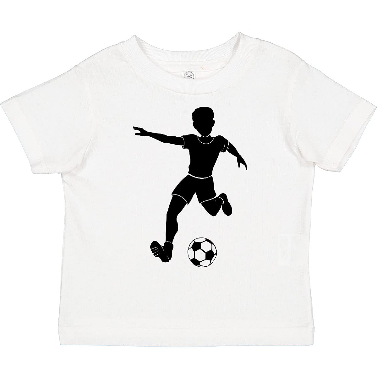 Inktastic Kid Playing Soccer Toddler T-Shirt - Cute Soccer Themed Tee for Boys & Girls - Perfect for Playdates, Sports Events & Casual Wear