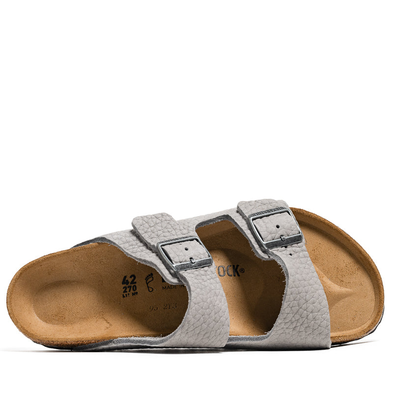 Birkenstock Arizona Nubuck Leather Sandals - Desert Buck Whale Grey | Comfortable Unisex Footwear for Beach, Travel & Everyday Wear