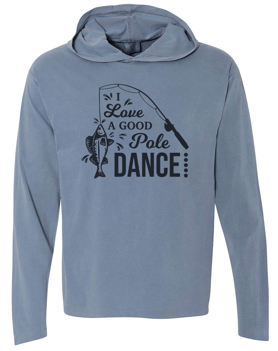 7 ate 9 Apparel Unisex Funny Fish Print Blue Hoodie - Casual Streetwear for Men & Women | Perfect for Everyday Wear, Gifts, and Outdoor Activities