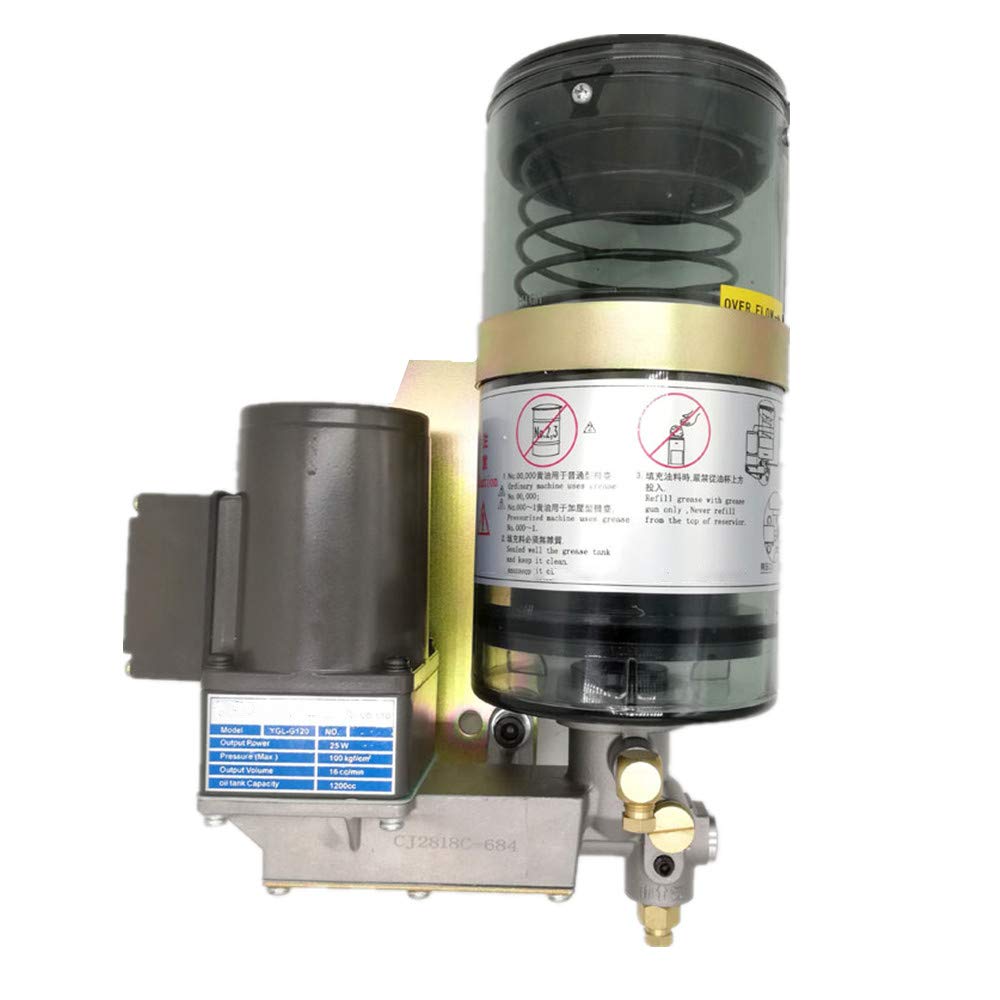 Electric Grease Pump 1.2L YGL-G120 (110V) - Automatic Lubricating Oil Pump for Puncher, Machinery & Heavy Equipment - Ideal for Construction, Automotive & Industrial Maintenance