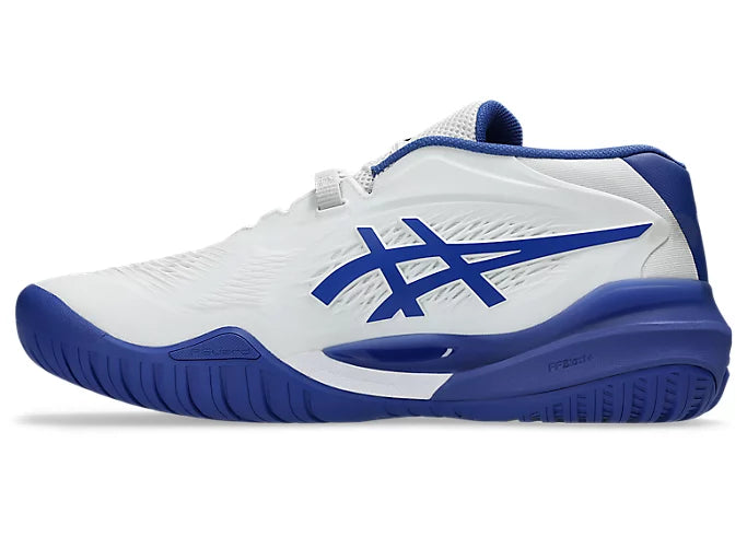 ASICS Men's Gel Resolution X Tennis Shoes - White/Dark Cobalt - High-Performance Court Sneakers for Competitive Play & Training