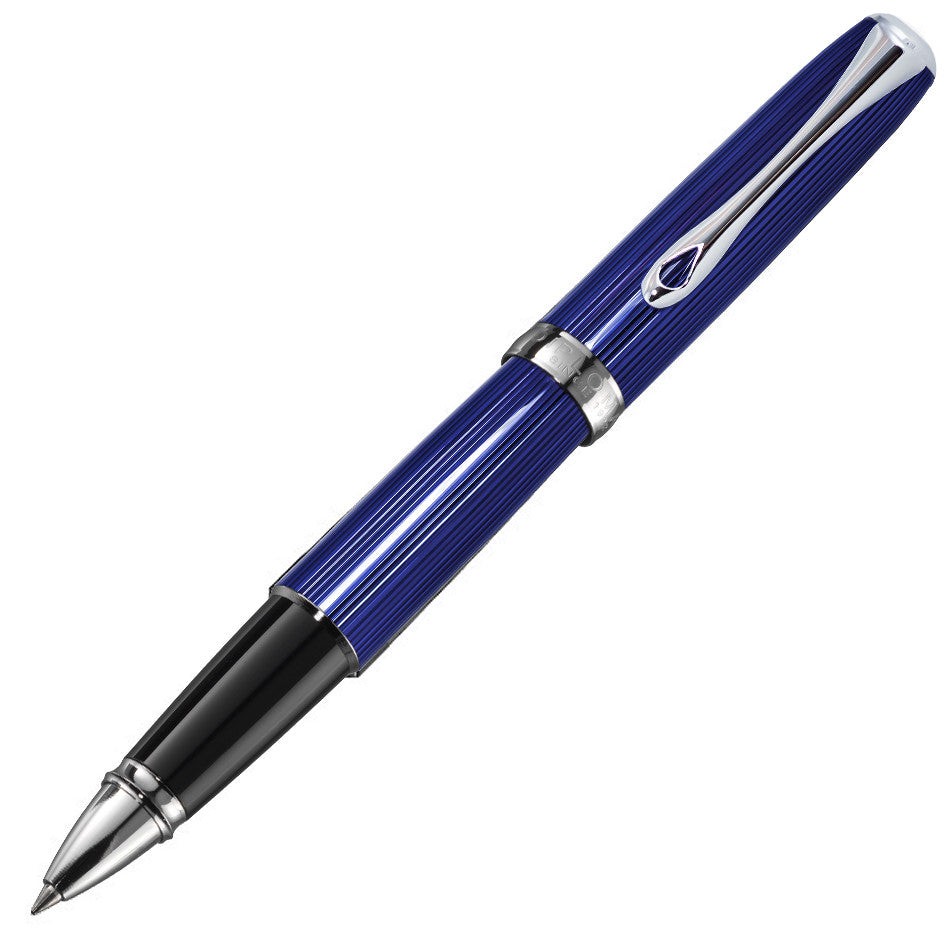 Diplomat Excellence A2 Skyline Rollerball Pen - Premium Blue Fountain Pen for Writing, Business & Gifts - Perfect for Office, Journaling & Luxury Pen Collectors