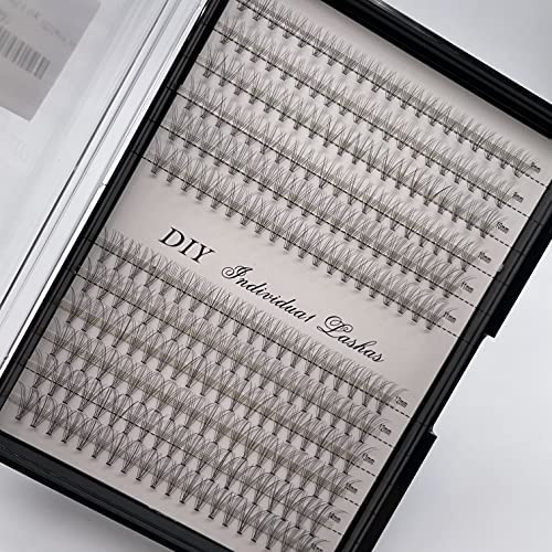 Premium 240pcs Faux Mink Cluster Eyelash Extensions - 9-14mm Length, D Curl, 12 Roots per Cluster (0.07mm) for Natural Volume | Perfect for Bridal Makeup, Special Occasions & Daily Glam