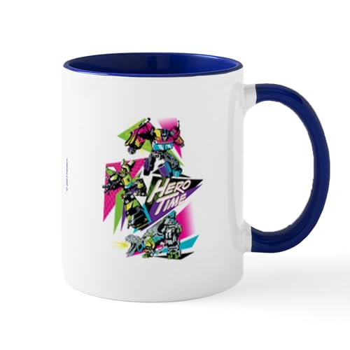 White/Navy Inside - Transformers Hero Time Mugs