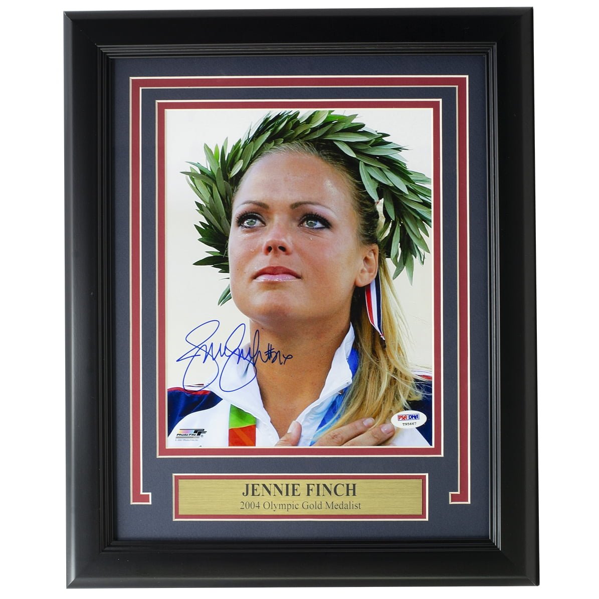 Jennie Finch Autographed USA Softball 8x10 Photo with PSA/DNA Certification - Perfect for Sports Memorabilia Collectors and Softball Fans Display