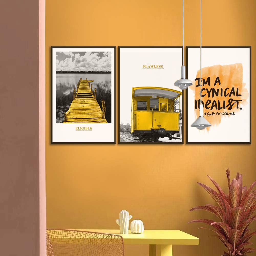 Wall26 3-Panel Framed Canvas Wall Art Set - Modern Cityscape Building Theme Prints (16x24 Inches Each) for Living Room & Bedroom Decor - Ready to Hang Home Decoration | Perfect for Apartments, Offices & Dorm Rooms