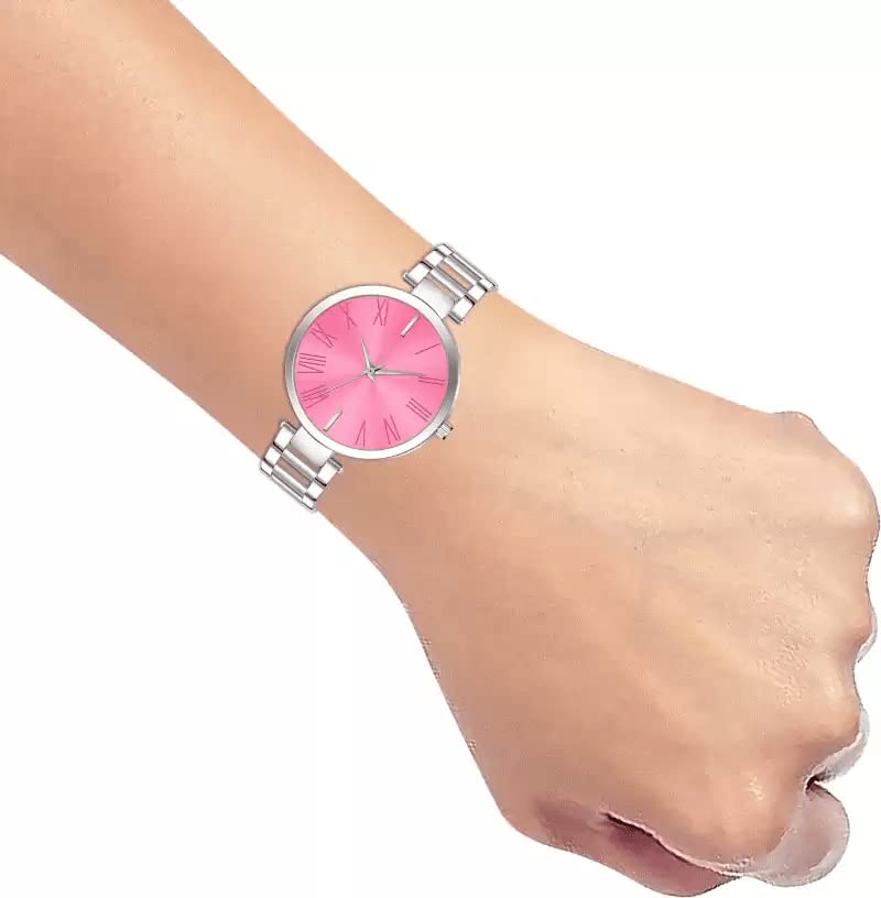 GOLDENIZE FASHION Stainless Steel Women's Watch - Elegant Ladies & Girls Wristwatch - Perfect Birthday, Anniversary & Graduation Gift - Ideal for Office, Party & Everyday Wear