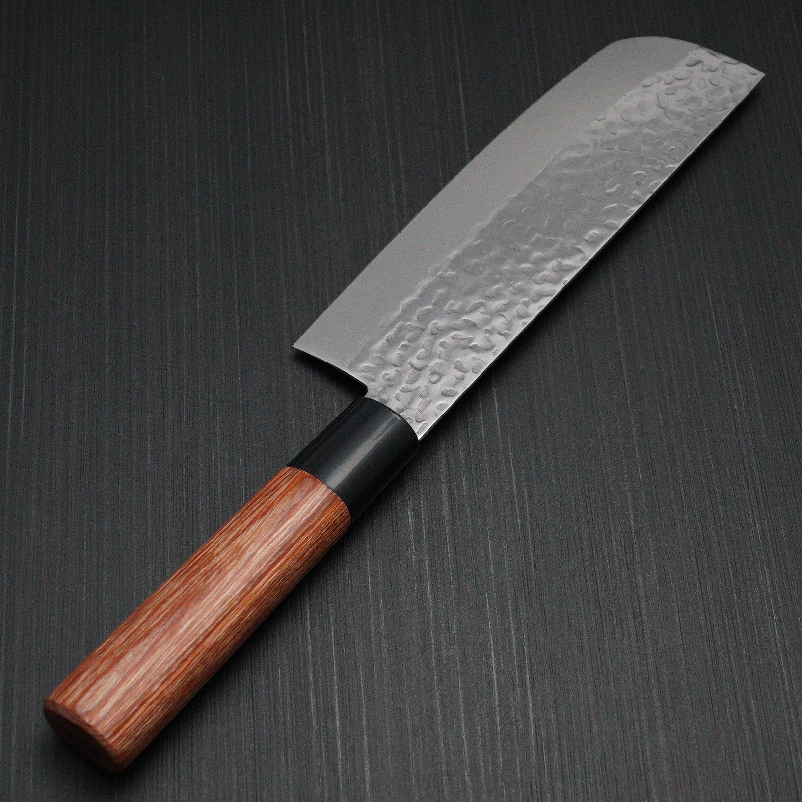 Premium Kanetsune Seki Hammered Finish DSR 1K6 Usuba Nakiri Knife 165mm - Japanese Vegetable Cleaver with KC-953 Steel - Perfect for Sushi Prep, Vegetable Chopping & Asian Cuisine