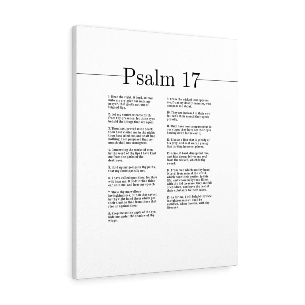 Christian Wall Art with Bible Verse - Psalm 17 'Marvelous Loving Kindness' Scripture Print, Ready to Hang | Inspirational Home Decor for Bedroom, Living Room & Church
