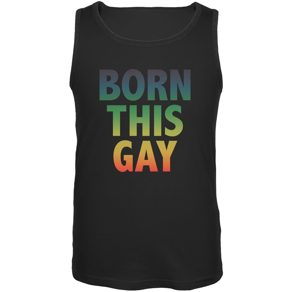 Born This Way Gay Pride LGBT Black Tank Top for Men & Women - Perfect for Pride Parades, LGBTQ+ Events & Casual Wear