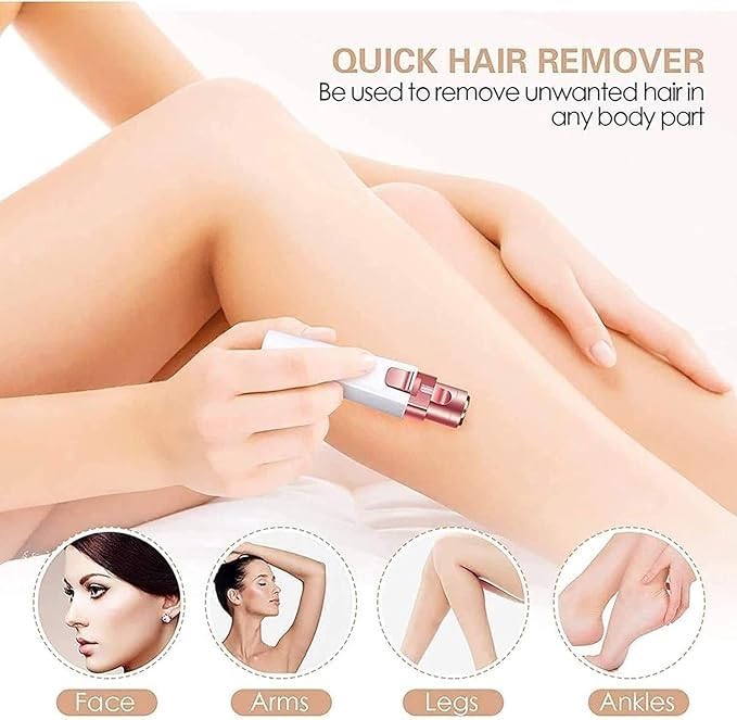 Professional Painless Nose & Ear Hair Trimmer for Men & Women - 2-in-1 Waterproof USB Rechargeable Trimmer with Dual Edge Blades - Perfect for Travel, Grooming & Personal Care