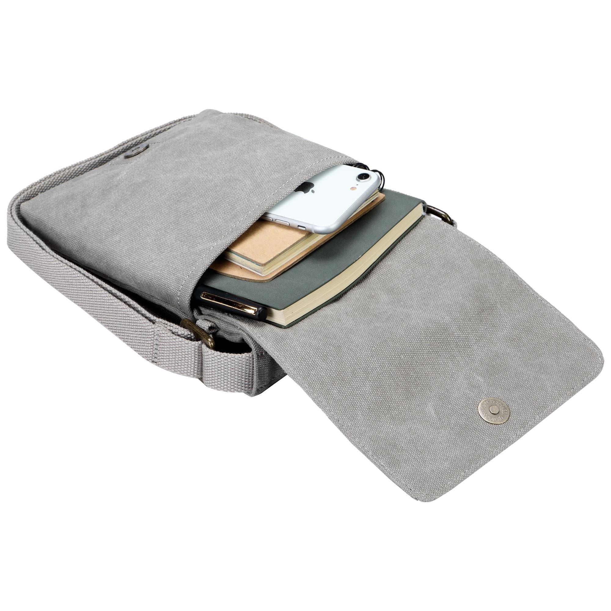 TRP0243 Troop London Classic Canvas Crossbody Bag for Men & Women - Stylish & Durable Everyday Shoulder Bag for Work, Travel & Casual Outings