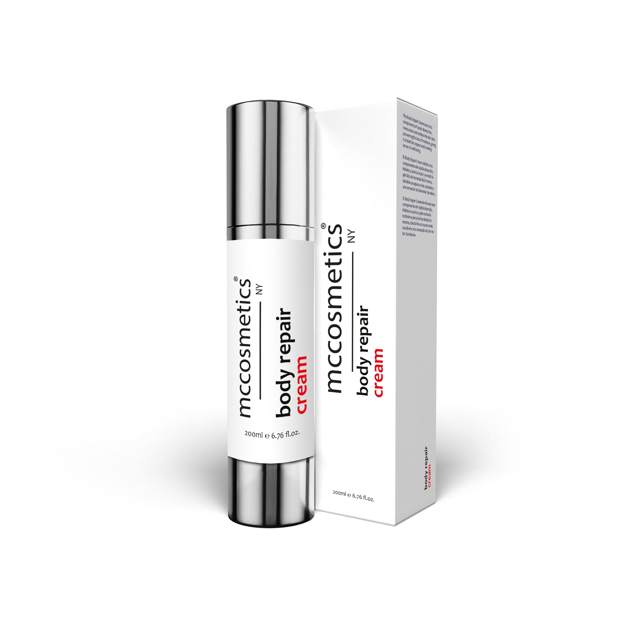MCCosmetics NY Body Repair Cream - Regenerating & Hydrating Face & Body Cream with Aloe Vera, Glycerin | 200ml | Soothes Dry Skin, Redness & Irritation for Daily Skincare Routine