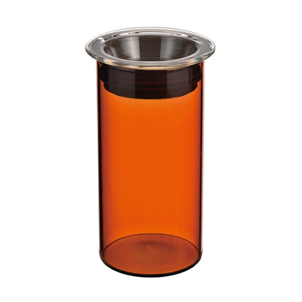 Hario Colours Glass Coffee Canister - Airtight Storage for Fresh Coffee Beans & Grounds - Perfect for Kitchen, Office, or Coffee Shop Use