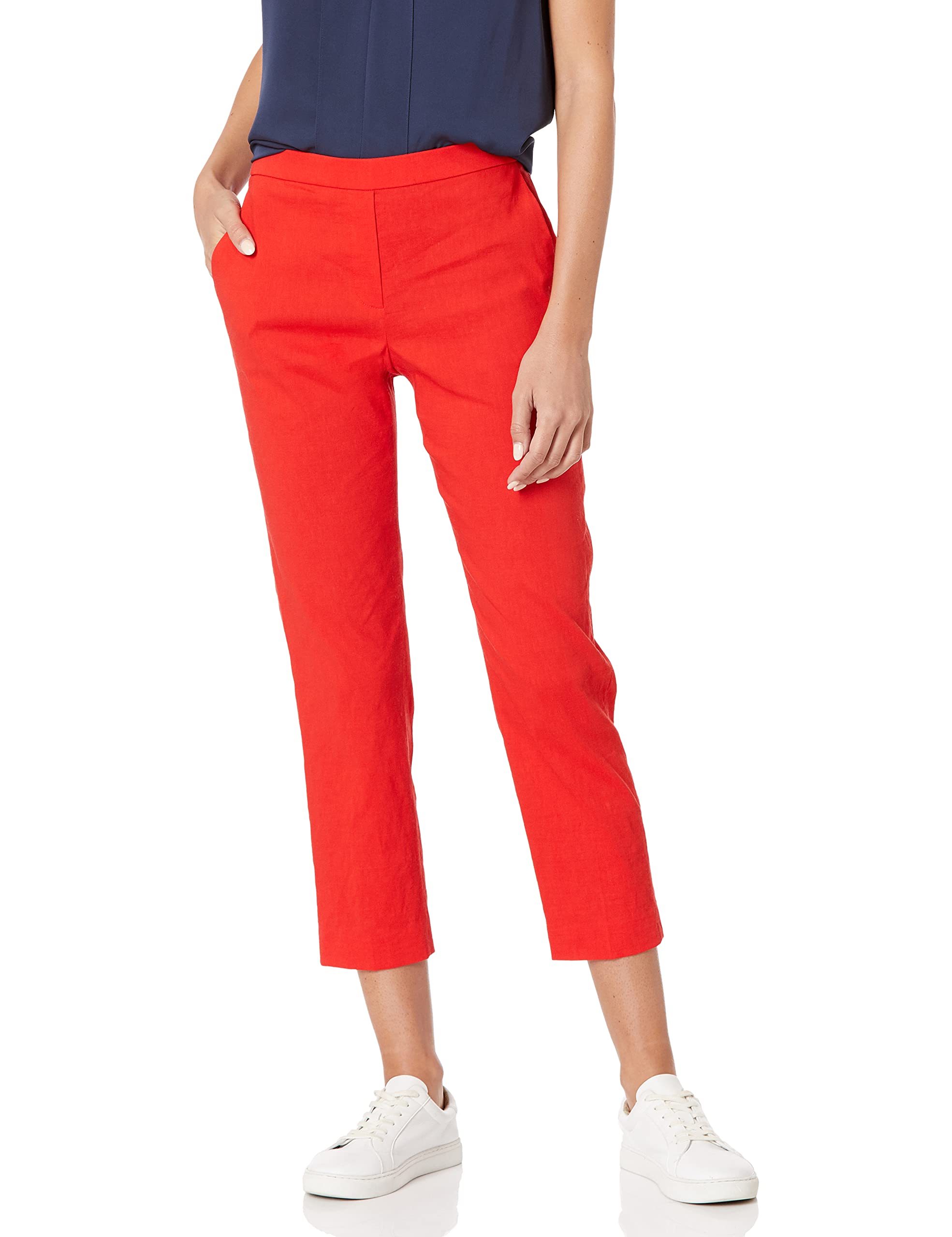 Theory Women's Treeca Pull On Pants - Comfortable Stretch Trousers for Work & Travel | Office Wear, Business Casual & Everyday Outfits