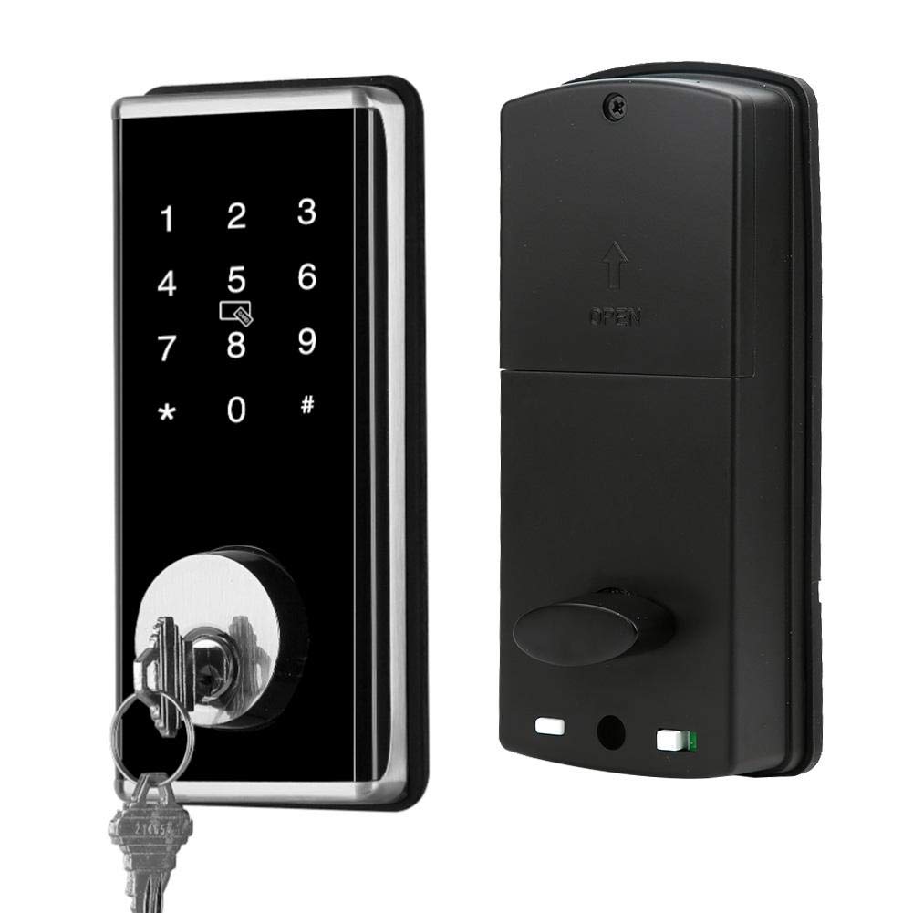 Smart Bluetooth Door Lock - 4-in-1 Electronic Anti-Theft Security System with APP, Password, Card & Key Access | Secure Your Home with Virtual Password Technology | Ideal for Apartments, Vacation Homes & Smart Home Security