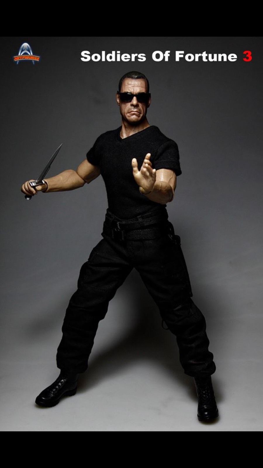 1/6 Scale Jean Claude Van Damme (Jean Vilain) Expendables 2 Action Figure - Soldiers of Fortune 3 Collectible Art Figure for Movie Fans & Display - Perfect for Collectors, Gifts, and Home Decor
