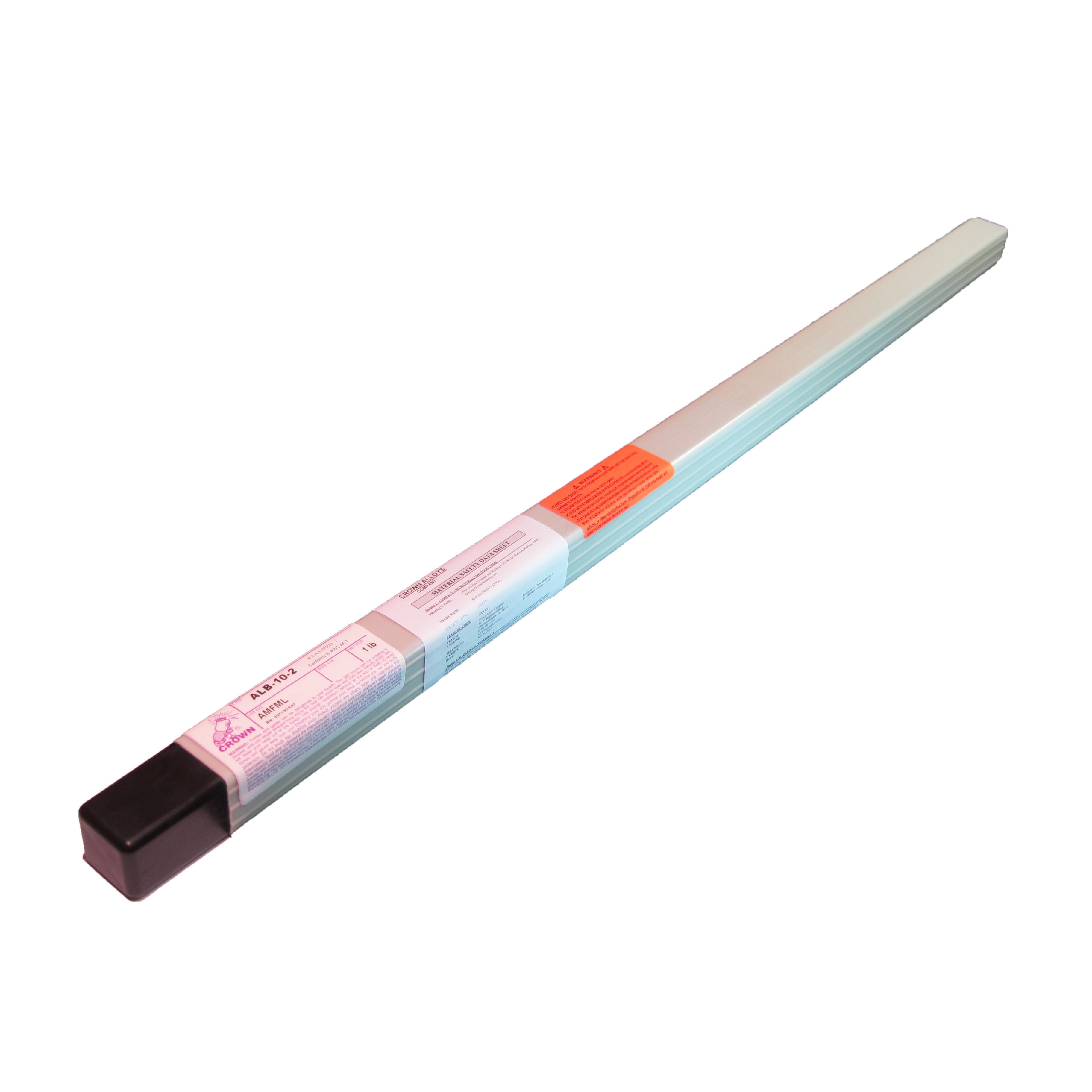 Crown Alloys ALB 10 2 1/8x36 TIG Welding Rod - 1lb Tube (CTALB2/TO BP) | High-Quality Aluminum Bronze Filler Metal for Metal Fabrication, Repair & Marine Applications