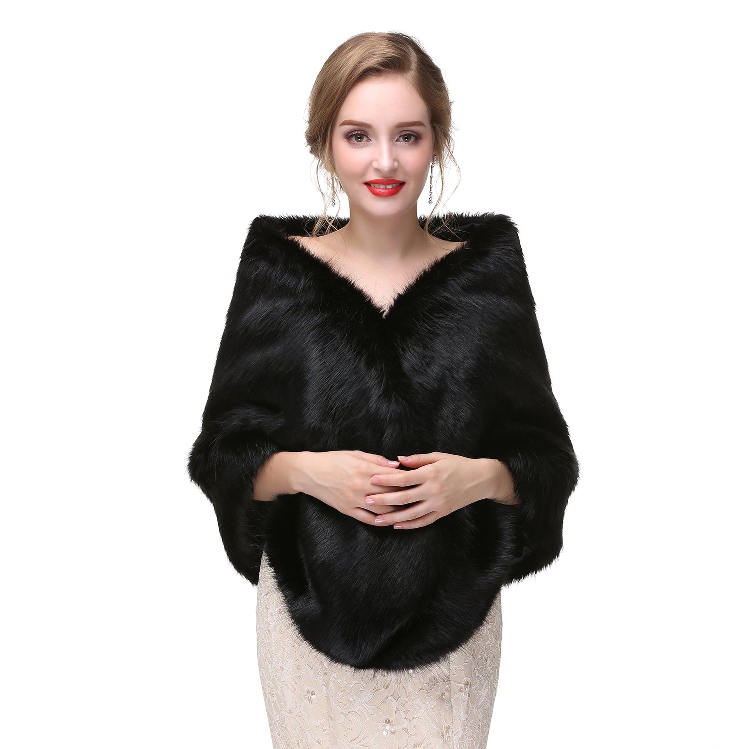 Elegant Wedding Shrug Stoles - Women's Lace Bridal Wrap Cape Shawl for Bridesmaids & Evening Dresses | Perfect for Weddings, Prom & Formal Events