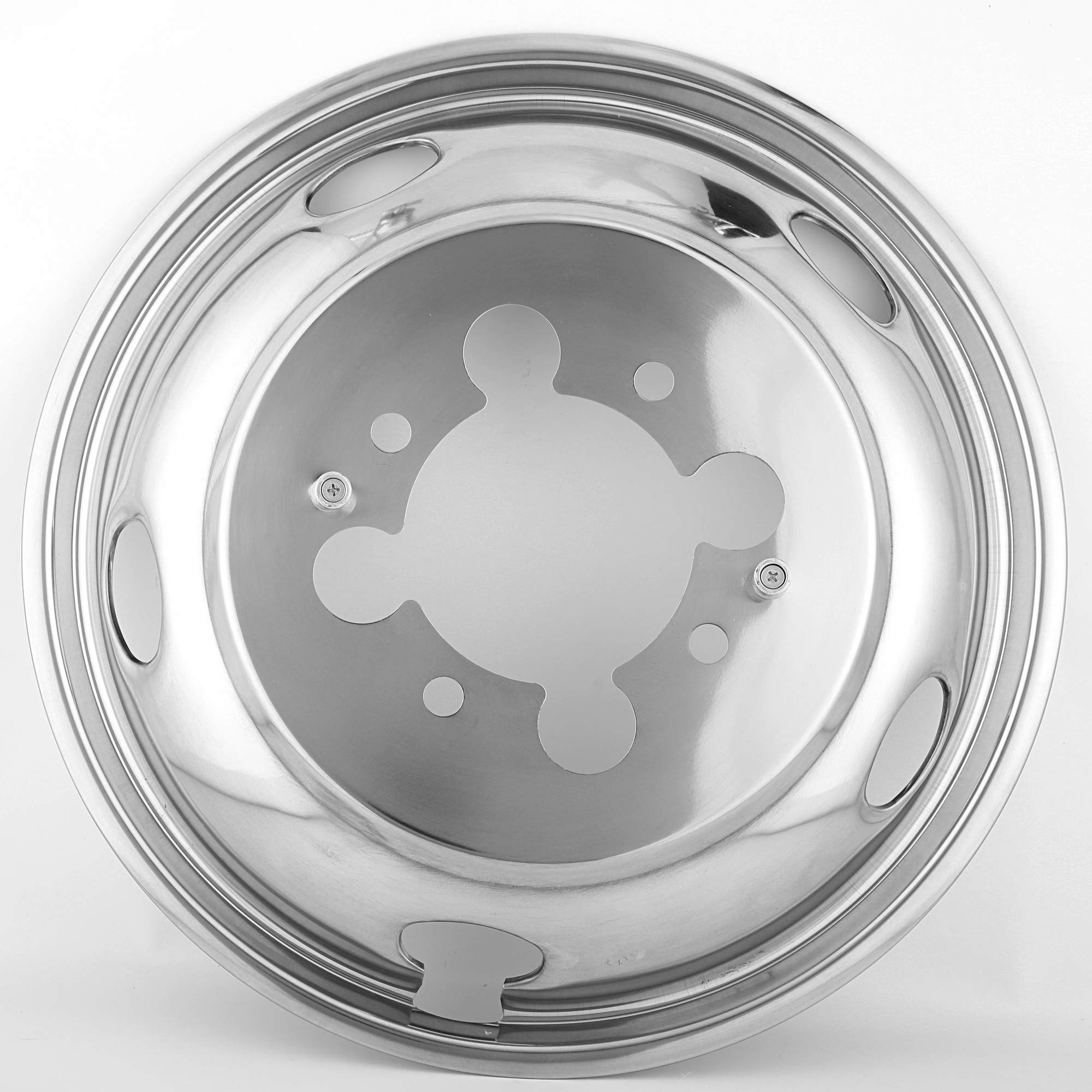 4pcs Polished Stainless Steel Wheel Simulators for 2003-2018 Dodge Ram 3500 Dually - 17
