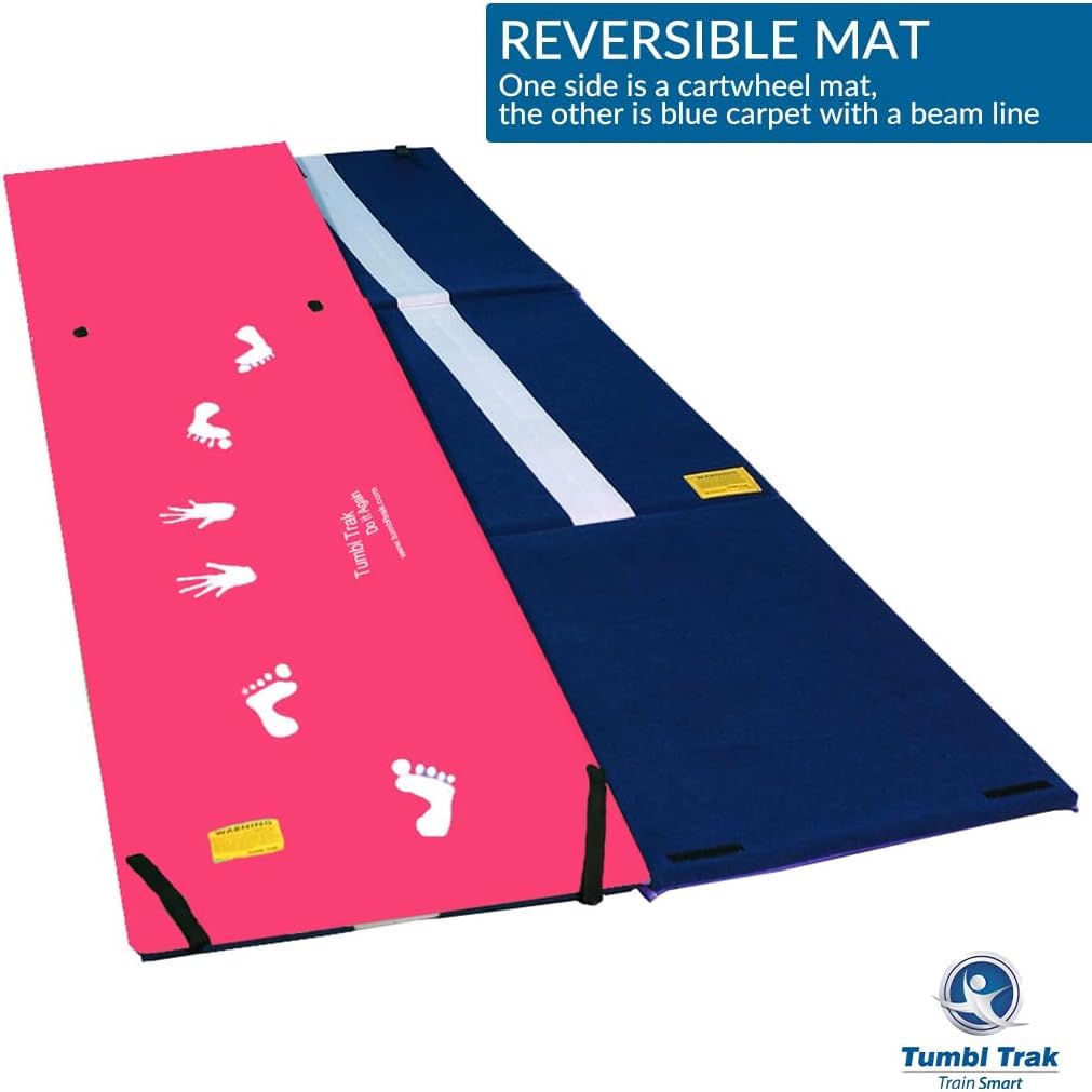 Tumbl Trak Handstand Homework Gymnastics Door Mat for Kids - Non-Slip Home Training Mat for Gymnastics, Yoga & Fitness - Perfect for Indoor Practice, Kids Playroom & Home Gym Workouts