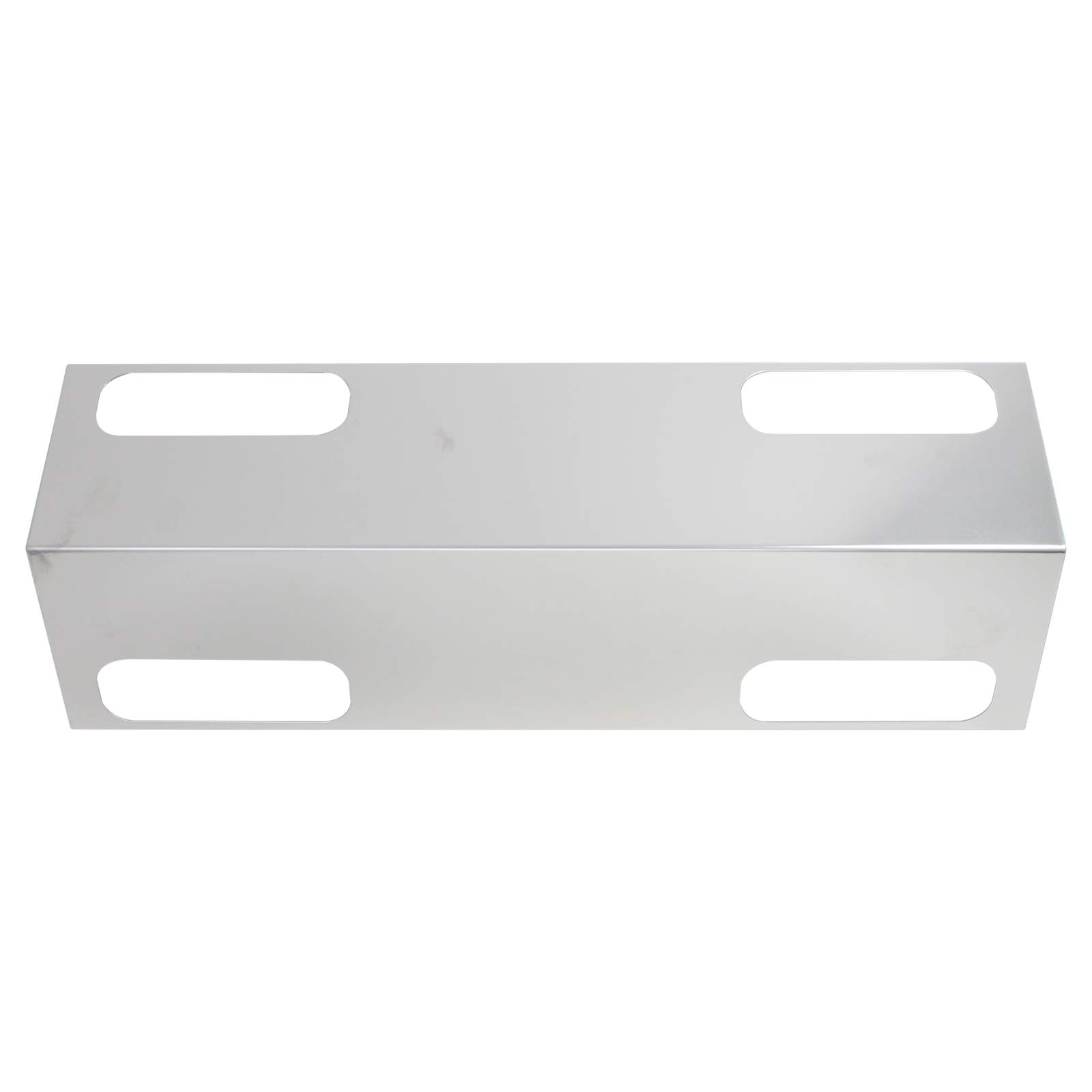4-Pack Stainless Steel BBQ Grill Heat Shield Plates - Compatible with Ducane 30741201, Replacement Flame Tamer, Guard & Deflector (15 3/8