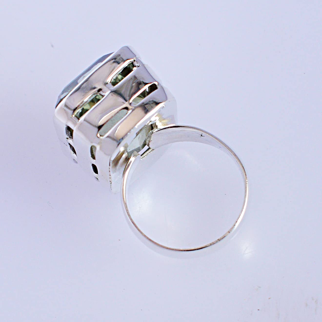 Genuine Green Amethyst Gemstone 925 Sterling Silver Ring - Handmade Jewelry for Women, Elegant Birthstone Gift for Birthday, Anniversary & Special Occasions | Perfect for Everyday Wear, Date Nights & Formal Events