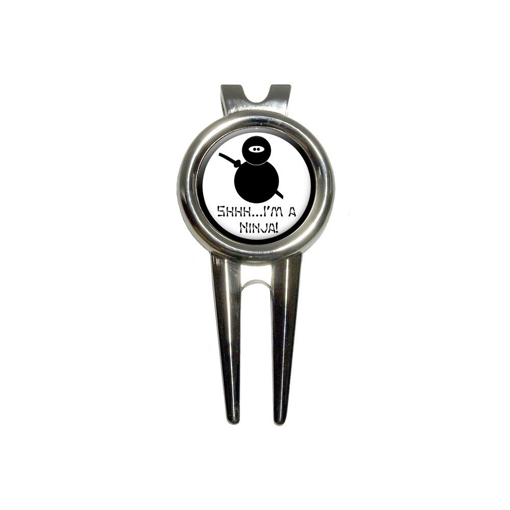 Premium Ninja-Themed Golf Divot Repair Tool & Ball Marker - GRAPHICS & MORE | Perfect for Golfers, Gifts & Tournament Players