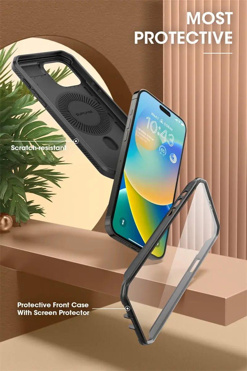 iPhone 15 Pro SUPCASE UB Pro Mag Full Body Protective Case with Magnetic Compatibility - Perfect for Outdoor Adventures, Work & Daily Use