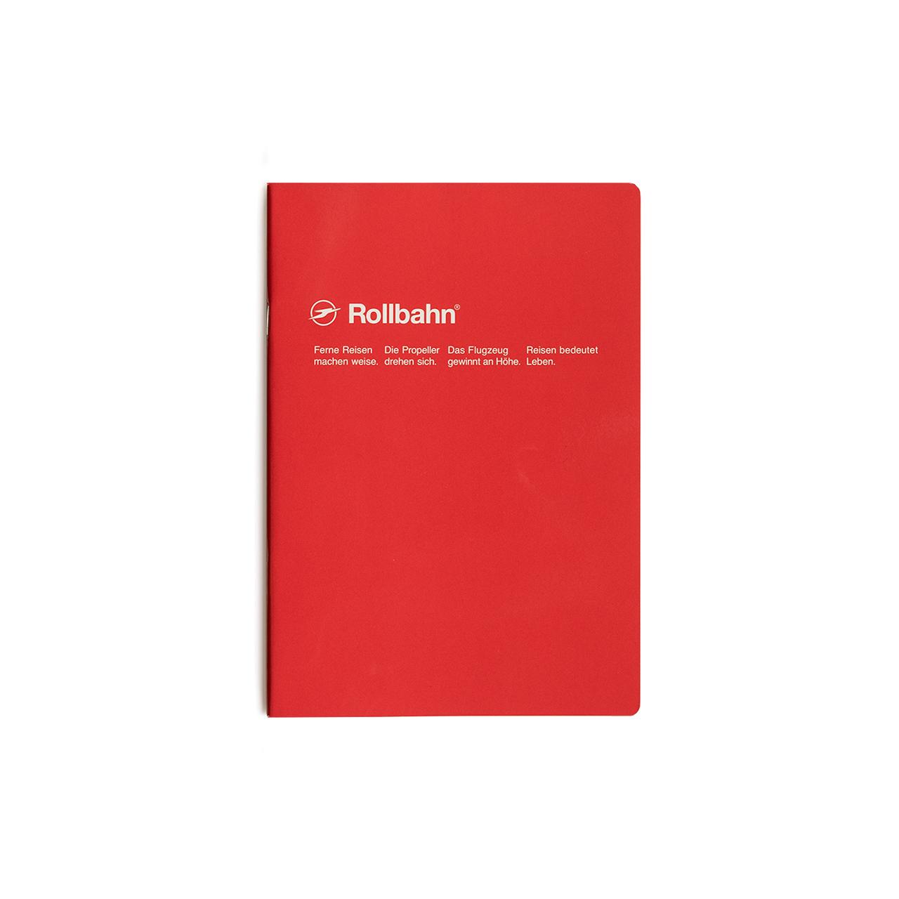 Rollbahn Slim A5 Notebook - Dotted Grid Planner with Elastic Closure, 160 Pages for Journaling, Note Taking & Daily Planning - Perfect for Students, Office & Travel Organization