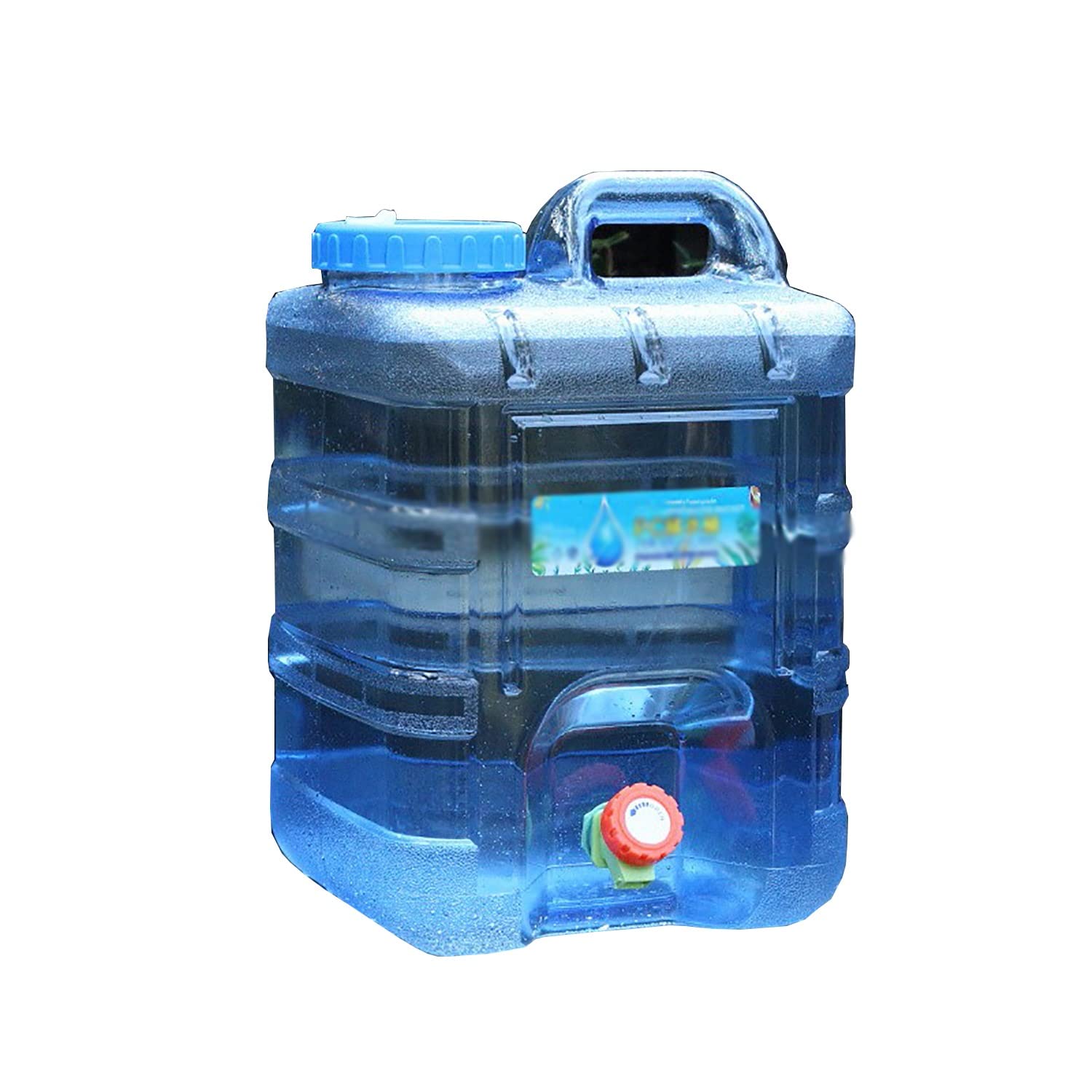 5-20L Portable Water Bucket for Camping, Hiking & Outdoor Activities - Large Capacity 15L Clear Water Container for Drinking, Tea Ceremony & Parties - Durable & Lightweight for Travel & Emergency Use