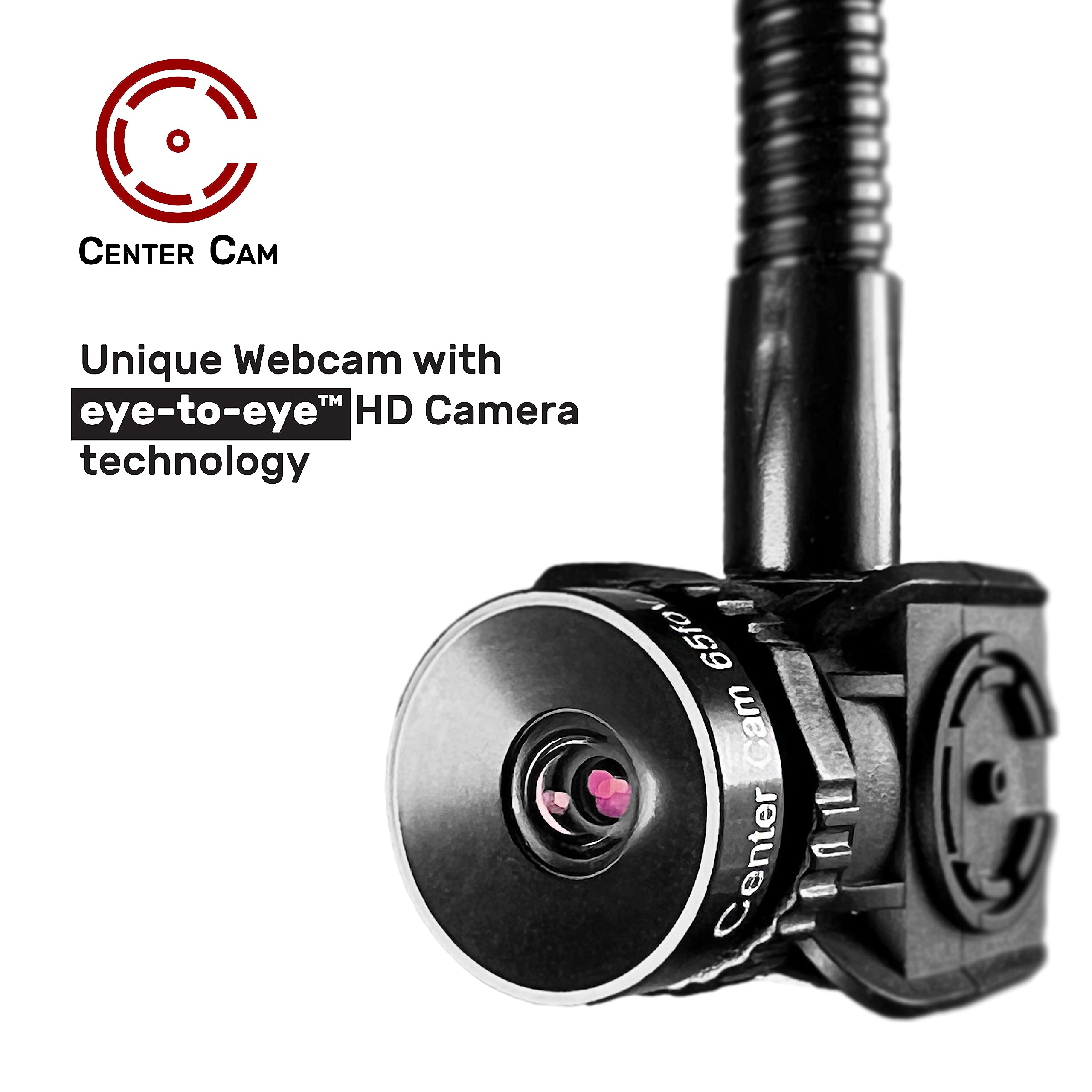 1080p Adjustable USB Webcam for Laptop & Desktop - Plug & Play Center Cam with Middle-Screen Positioning - Perfect for Zoom Meetings, Online Classes & Home Video Conferences
