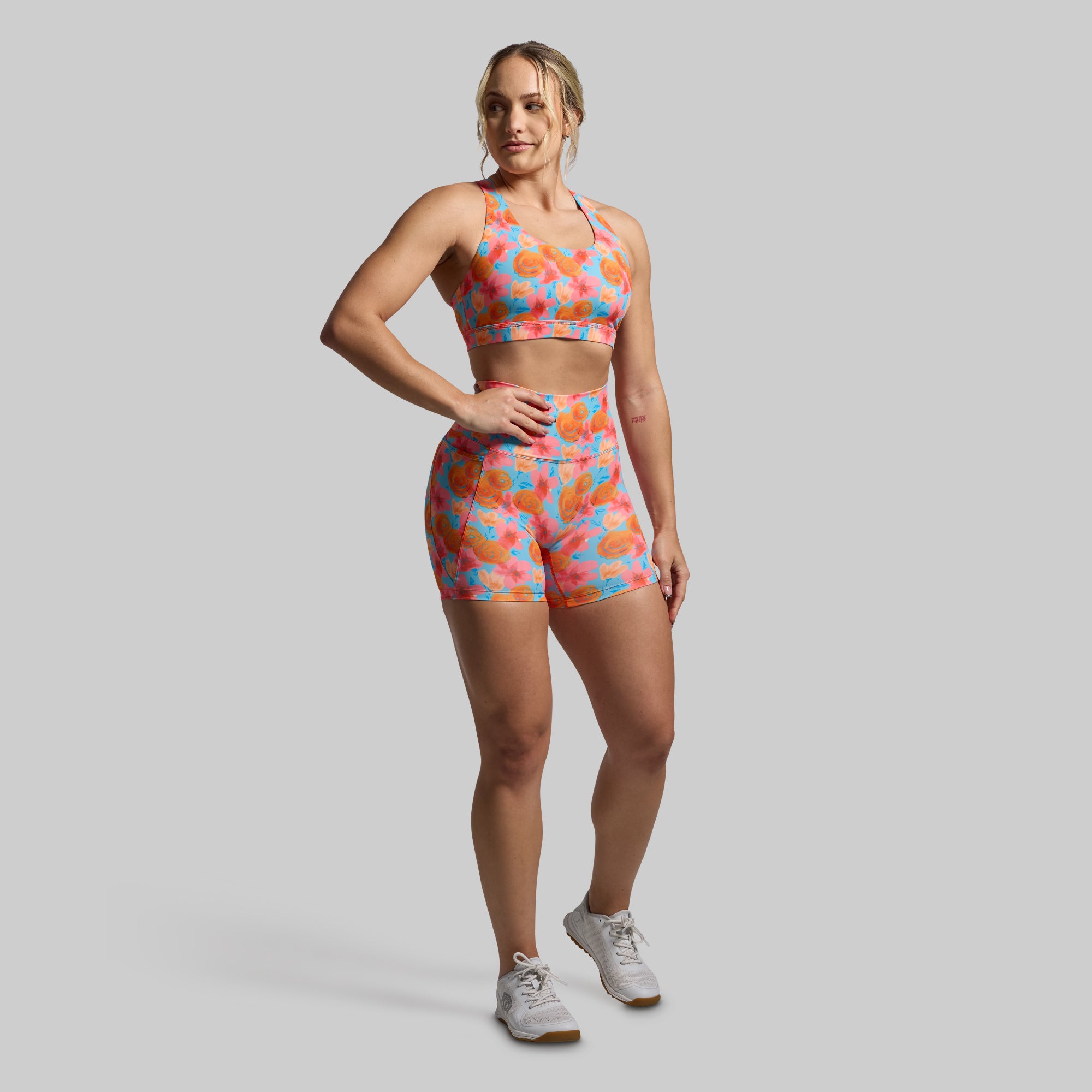 Vintage Rose Print Eccentric Short Set - Women's Casual Summer Outfit for Beach, Vacation & Street Style