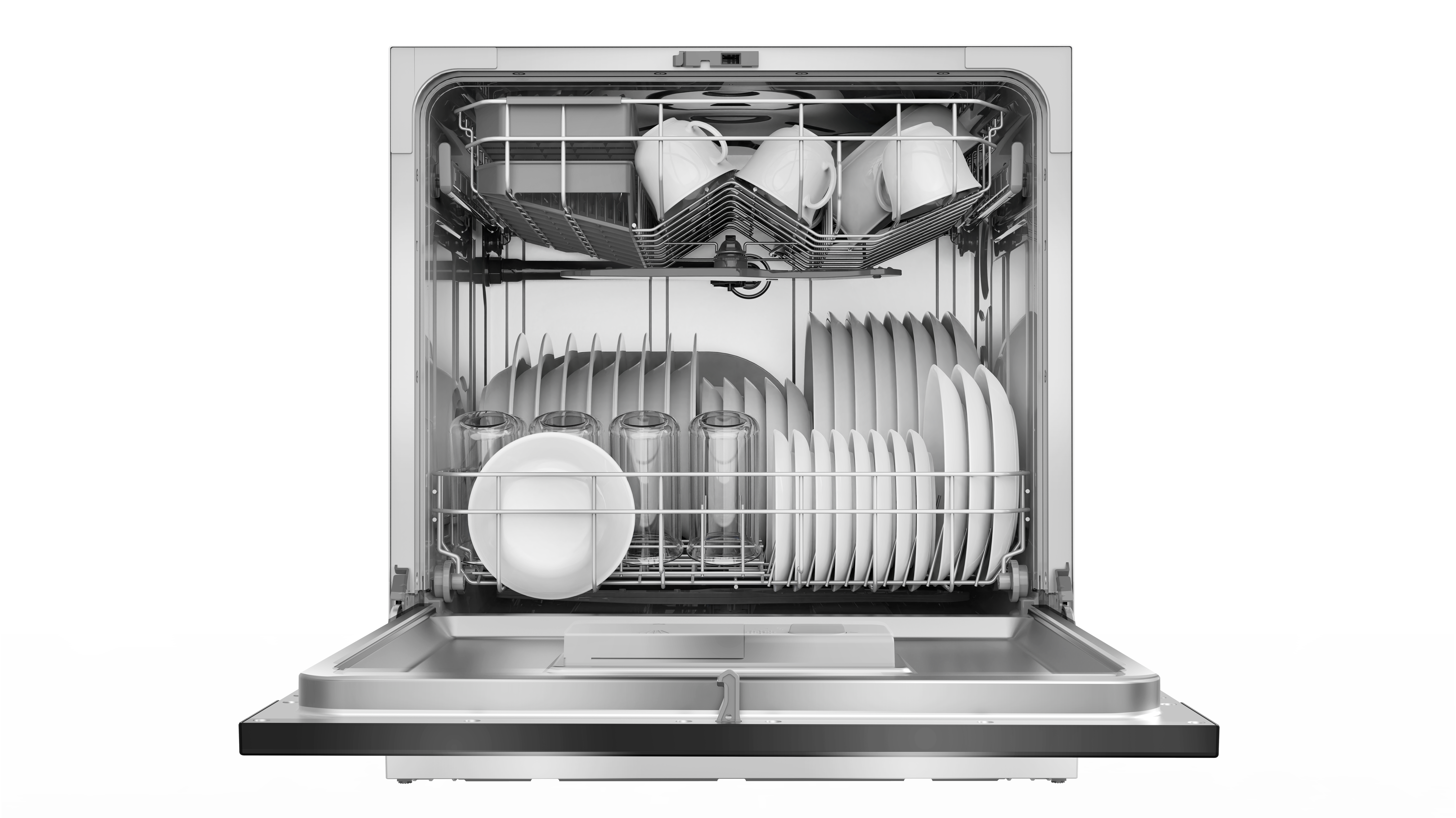 DW 08T1(S) SG Compact Countertop Dishwasher - Energy Efficient Portable Dishwasher for Small Kitchens, Apartments & RVs - Perfect for Dorms, Campers & Small Households