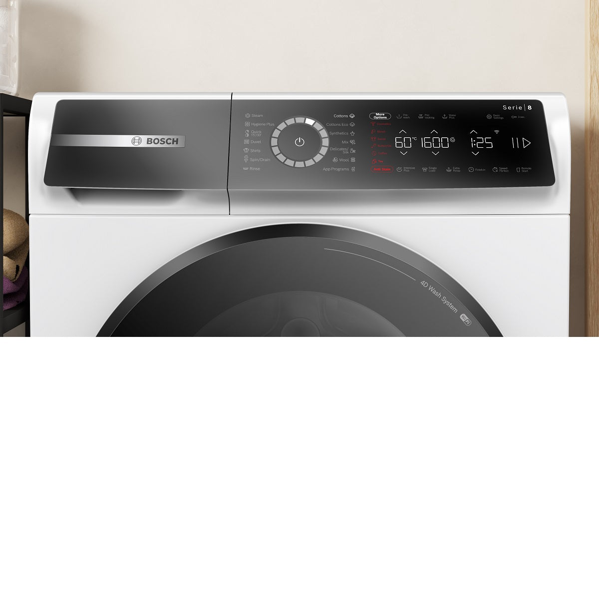 BOSCH WGB25600HK 10kg Front Load Washing Machine with Steam Wrinkle Removal - Perfect for Small Apartments & Eco-Friendly Laundry