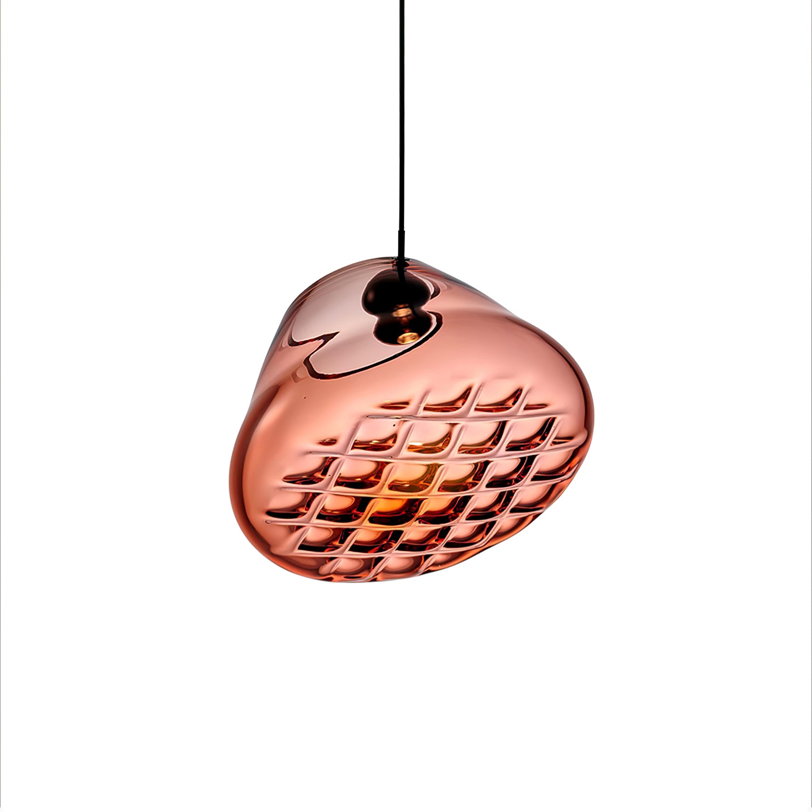 Modern Grid Pendant Light - Industrial Style Ceiling Hanging Lamp for Kitchen Island, Dining Room & Living Room Decor
