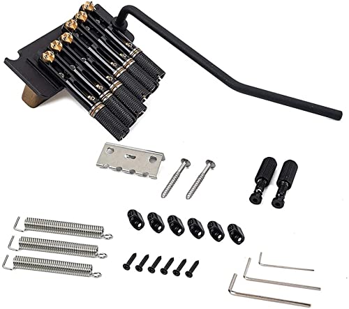 6 String Headless Electric Guitar Bridge with Tremolo System & Tailpiece - Replacement Part for Electric Guitars | Perfect for DIY Guitar Repairs & Upgrades