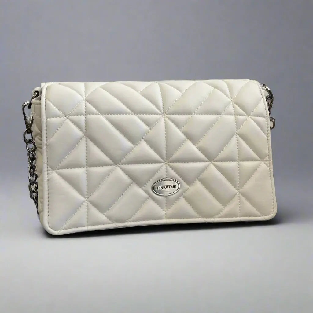 Quilted Soft Leather Crossbody Bag with Chain Strap - Stylish Women's Shoulder Purse for Daily Use, Work & Evening Out