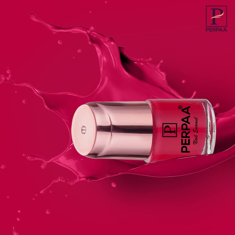 PERPAA® Quick-Drying Long-Lasting Gel Nail Polish - Fuchsia Pink Glossy Finish for Salon-Quality Manicures at Home, Parties & Special Occasions