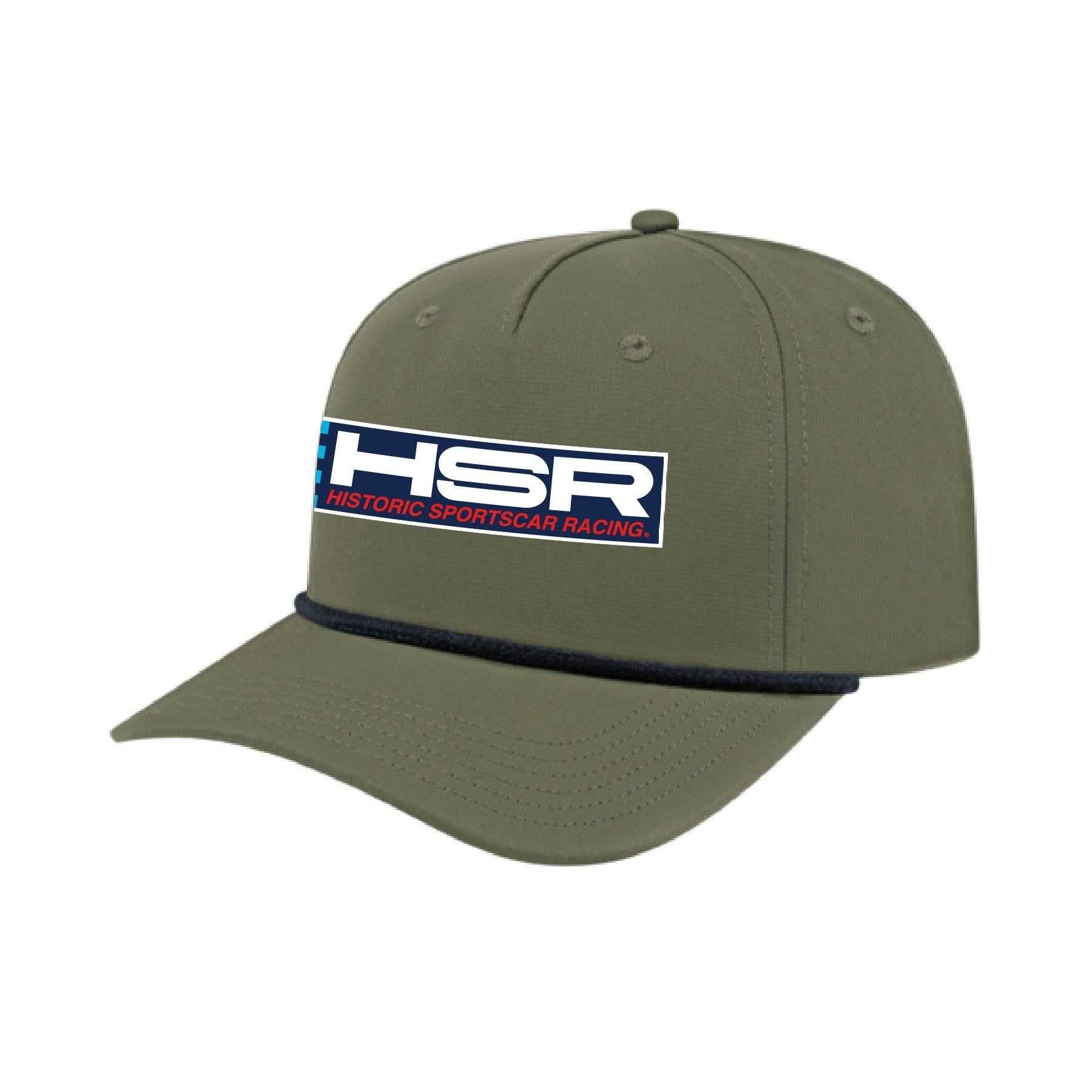 HSR Athletic Rope Hat - Adjustable Outdoor Sports Cap for Men & Women - Olive Green Sun Hat for Running, Hiking, Fishing - Breathable UV Protection Baseball Cap