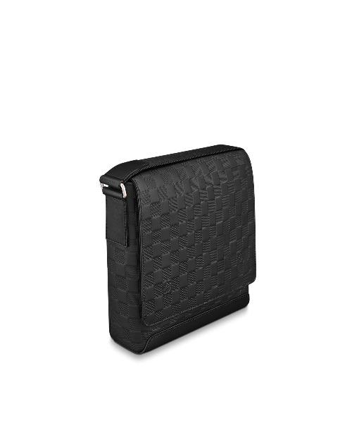 LV District PM Damier Infini Leather Onyx Crossbody Bag - Luxury Designer Handbag for Women, Perfect for Work, Travel & Everyday Use