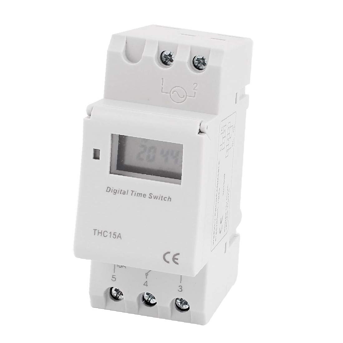 X-DREE THC15A 12V DC/AC LCD Digital Programmable Timer Relay Switch - Adjustable Time Delay for Home Automation, Lighting Control, and Industrial Equipment