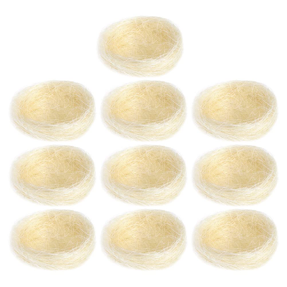 10pcs Artificial Bird Nest Simulation Handmade Basket Decor - Realistic Birdhouse for Garden, Home & Wedding Decorations - Perfect for DIY Crafts, Nature-Themed Parties & Outdoor Decor