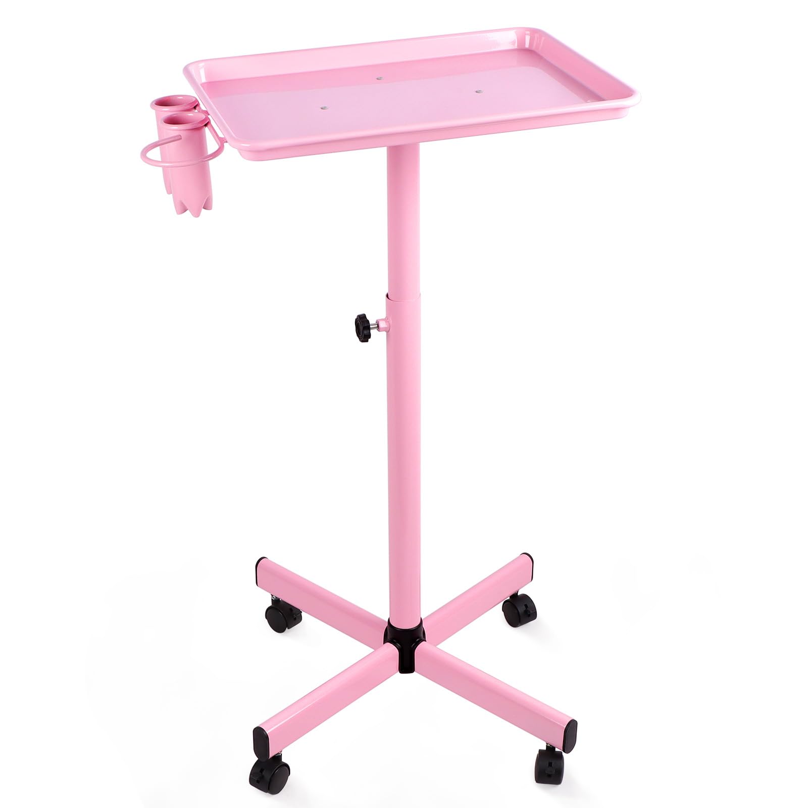 Kalolary Premium Adjustable Aluminum Beauty Salon & Tattoo Instrument Storage Tray with Stand - Perfect for Salon Organization, Tattoo Parlor Tools, and Medical Equipment Storage